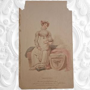 1814 La Belle Assemblee Magazine "Morning Dress"
